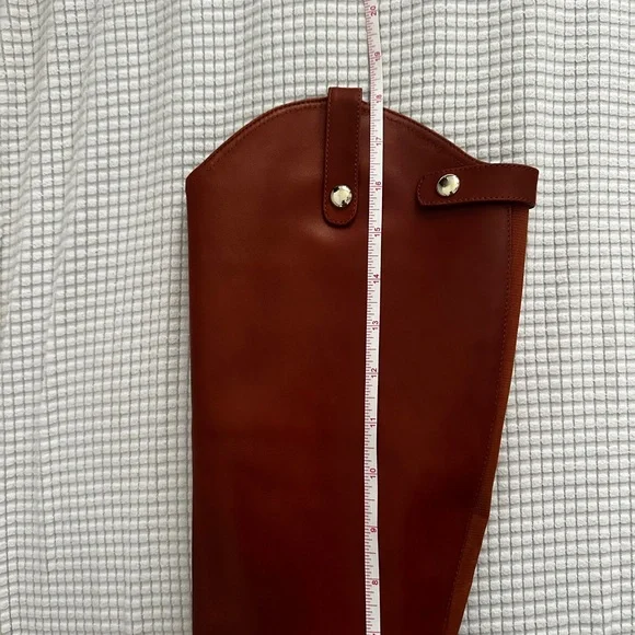 INC International Concepts Cognac Leather Knee-High Women's Riding Boots Aleah - Picture 12 of 13